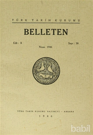 Picture of Belleten Sayı: 38 Cilt: 10