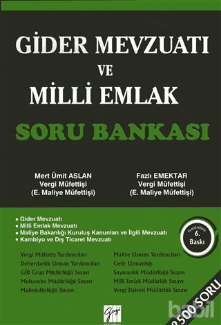 Picture of Gider Mevzuatı ve Milli Emlak Soru Bankası