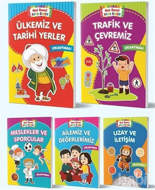 Picture of Boya Öğren Çıkartmalı Çocuk Kitapları (5 Kitap Takım)