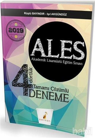 Picture of 2019 ALES Dört Dörtlük Tamamı Çözümlü 4 Deneme