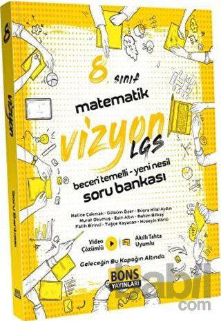 Picture of 2022 Bons Yayınları 8. Sınıf Vizyon Matematik Soru Bankası