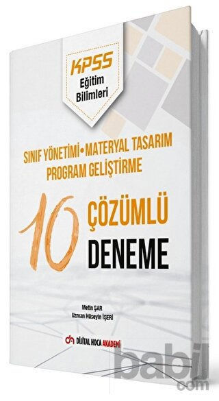 Picture of 2022 KPSS Eğitim Bilimleri Sınıf Yönetimi, Materyal Tasarım, Program Geliştirme Çözümlü 10 Deneme