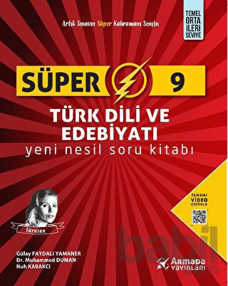 Picture of Süper 9 Türk Dili ve Edebiyatı Yeni Nesil Soru Kitabı