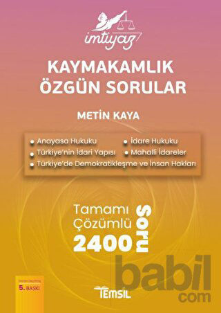 Picture of İmtiyaz Kaymakamlık Özgün Sorular