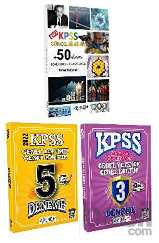 Picture of KPSS Güncel Bilgiler 50 Deneme + KPSS Genel Yetenek Genel Kültür 5 Deneme + KPSS Genel Yetenek Genel Kültür 3 Deneme