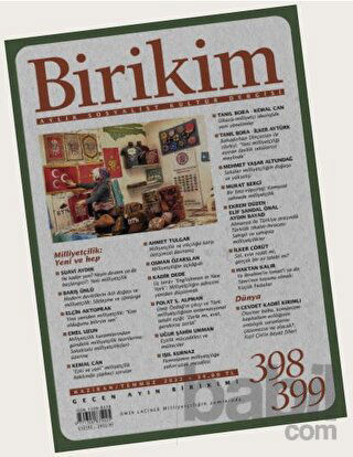 Picture of Birikim Aylık Sosyalist Kültür Dergisi Sayı: 398 - 399 Haziran - Temmuz 2022