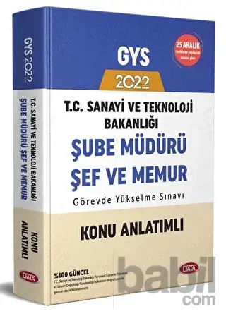Picture of T.C. Sanayi ve Teknoloji Bakanlığı GYS Şube Müdürü - Şef - Memur Konu Anlatımlı