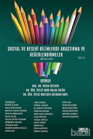 Picture of Sosyal ve Beşeri Bilimlerde Araştırma ve Değerlendirmeler Mayıs Cilt 2
