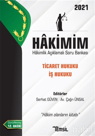 Picture of Hakimim Ticaret Hukuku İş Hukuku Hakimlik Açıklamalı Soru Bankası 2021