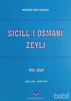 Picture of Sicill-i Osmani Zeyli Cilt: 8