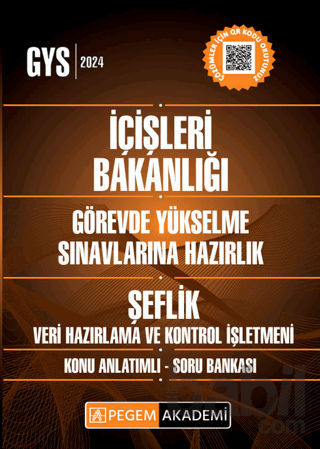 Picture of 2024 İçişleri Bakanlığı Görevde Yükselme Sınavı Şeflik Veri Hazırlama Ve Kontrol İşletmeni Sınavı Konu Anlatımlı Soru Bankası