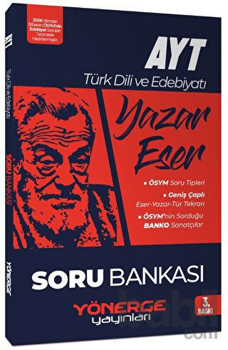 Picture of 2024 AYT Türk Dili ve Edebiyatı Yazar Eser Soru Bankası