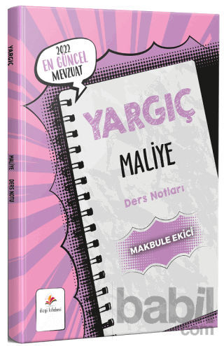 Picture of 2022 Yargıç Maliye Ders Notları