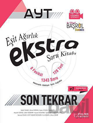 Picture of AYT Ekstra Eşit Ağırlık Soru Kitabı